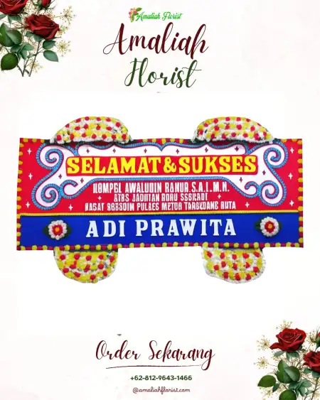 Papan Bunga Ucapan Selamat Serengan